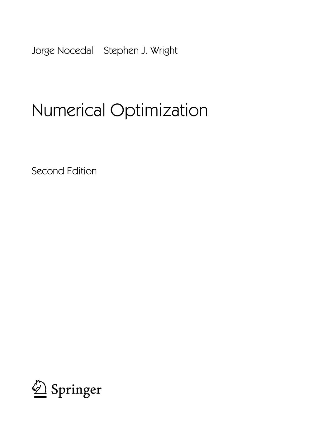 1 oZp0SRgp 06Numerical Optimization2006