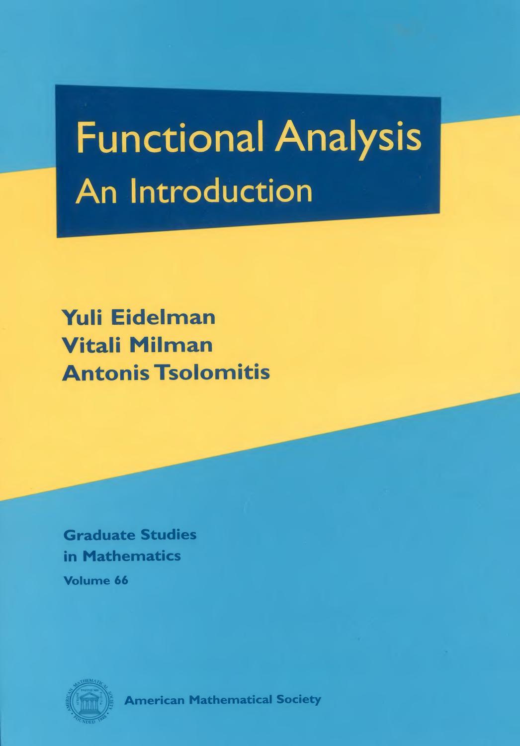 1 0cJTfpuL (Graduate Studies in Mathematics,066) Eidelman Y., Milman V., Tsolomitis A.