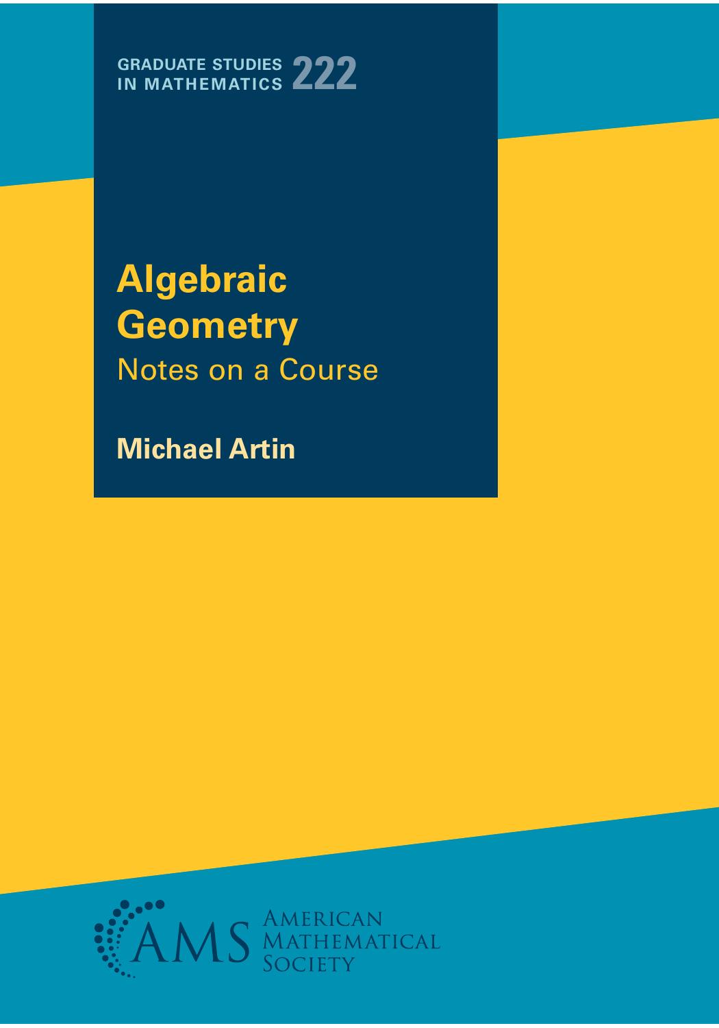 1 25WGefS1 (Graduate Studies in Mathematics,222) Michael Artin