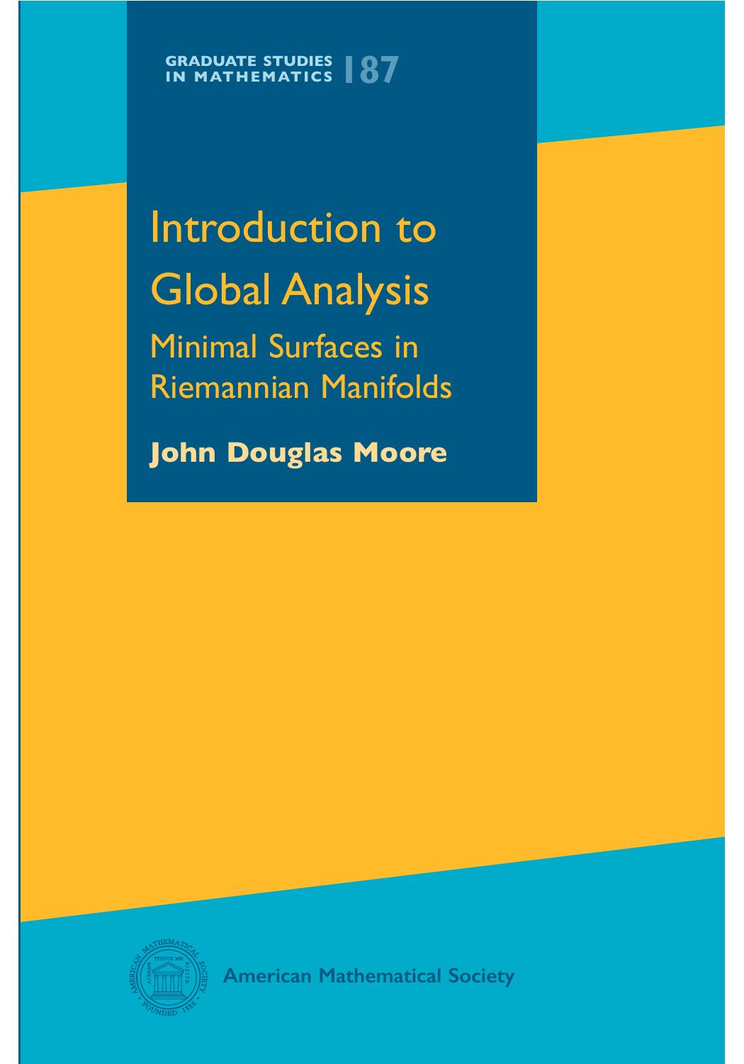 Introduction to Global Analysis