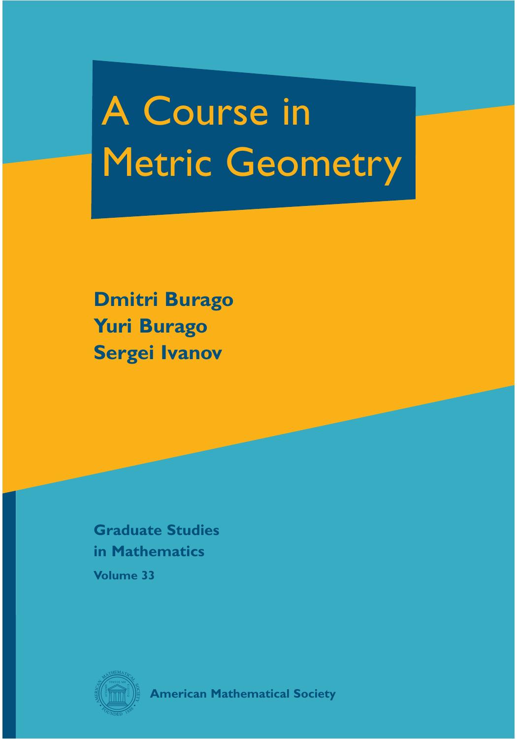 1 dNijy0lS (Graduate Studies in Mathematics,033) Dmitri Burago, Yuri Burago, and Sergei Ivanov