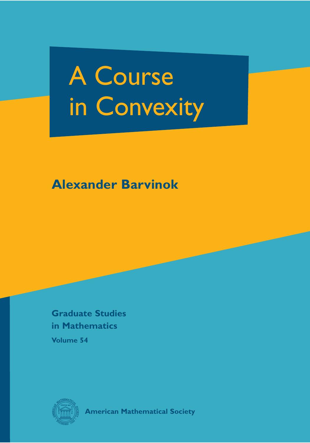 1 H6LVBlCF (Graduate Studies in Mathematics,054) Alexander Barvinok