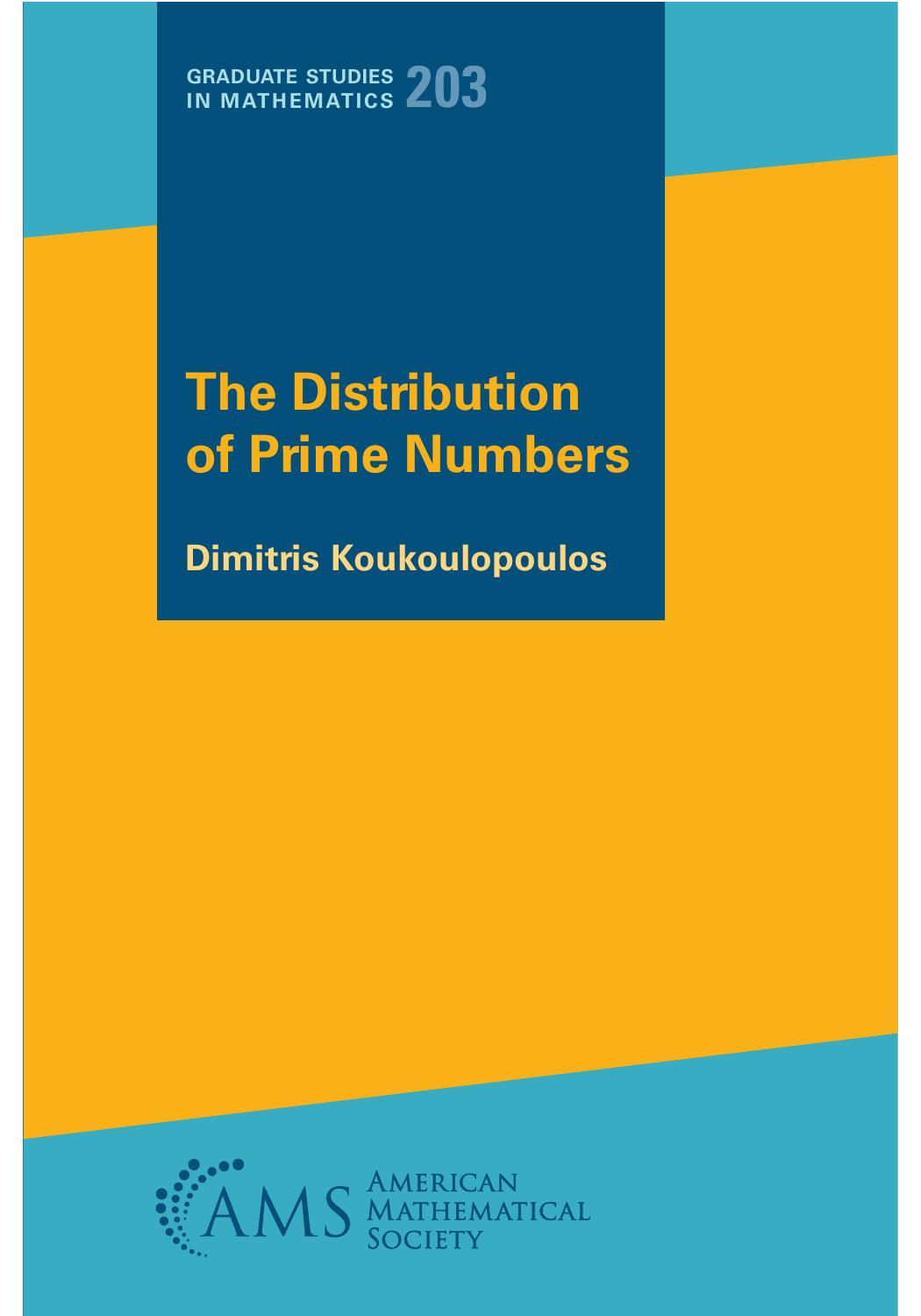 The Distribution of Prime Numbers