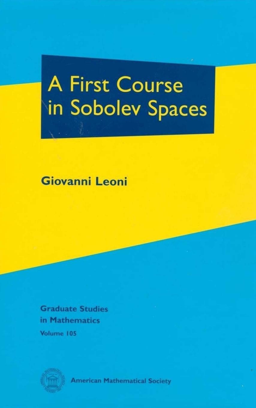 1 jLqh6AxL (Graduate Studies in Mathematics,105) Giovanni Leoni