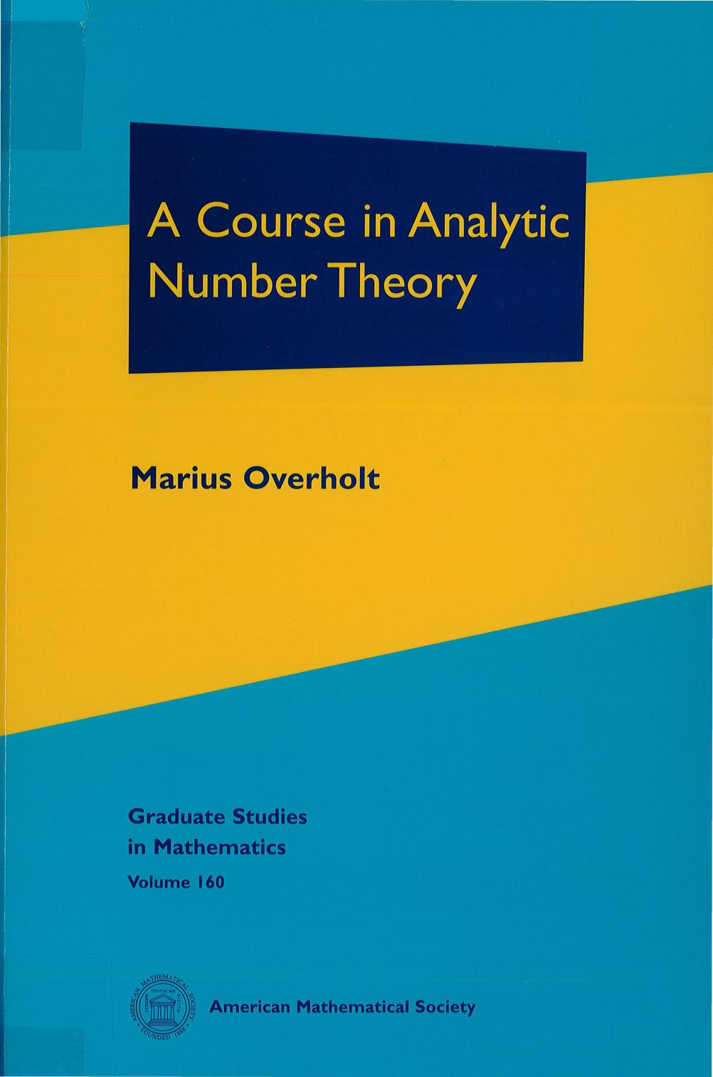 1 m8kF9o7l (Graduate Studies in Mathematics,160) Marius Overholt