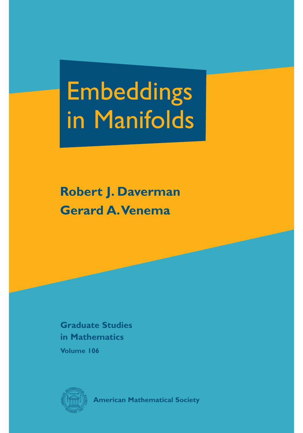 1 onJJZVtZ (Graduate Studies in Mathematics,106) Robert J. Daverman and Gerard A. Venema