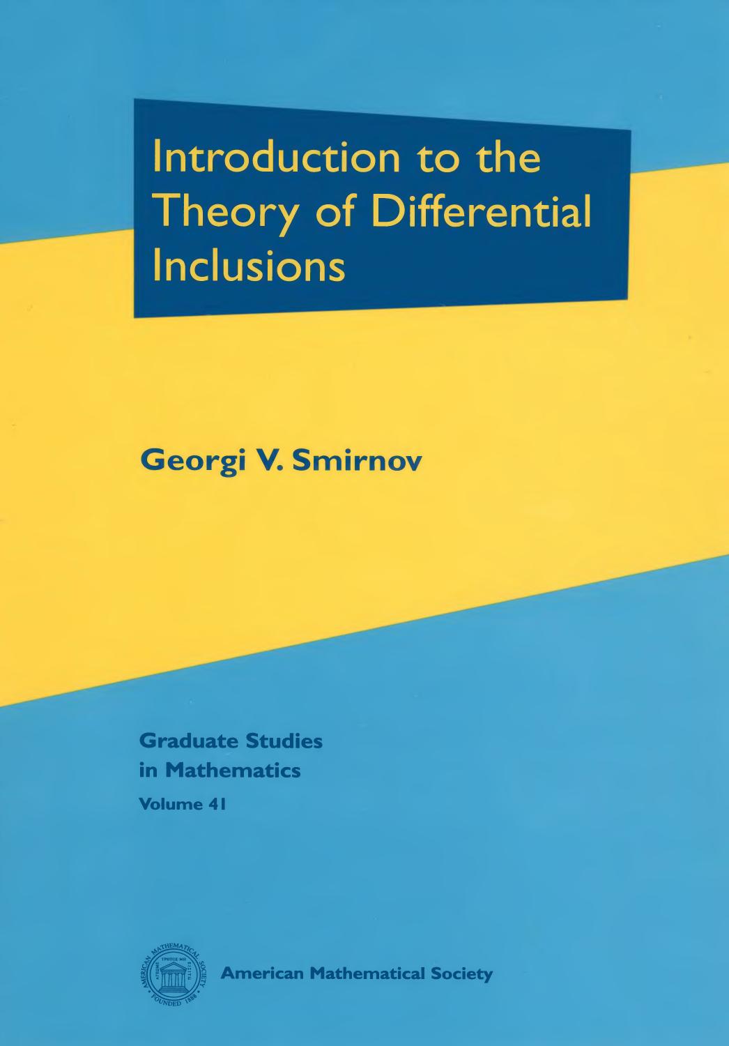 1 PkxjclYD (Graduate Studies in Mathematics,041) Georgi V. Smirnov