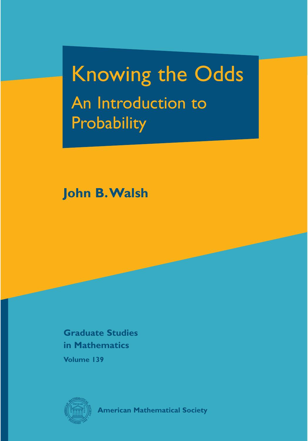 Knowing the Odds