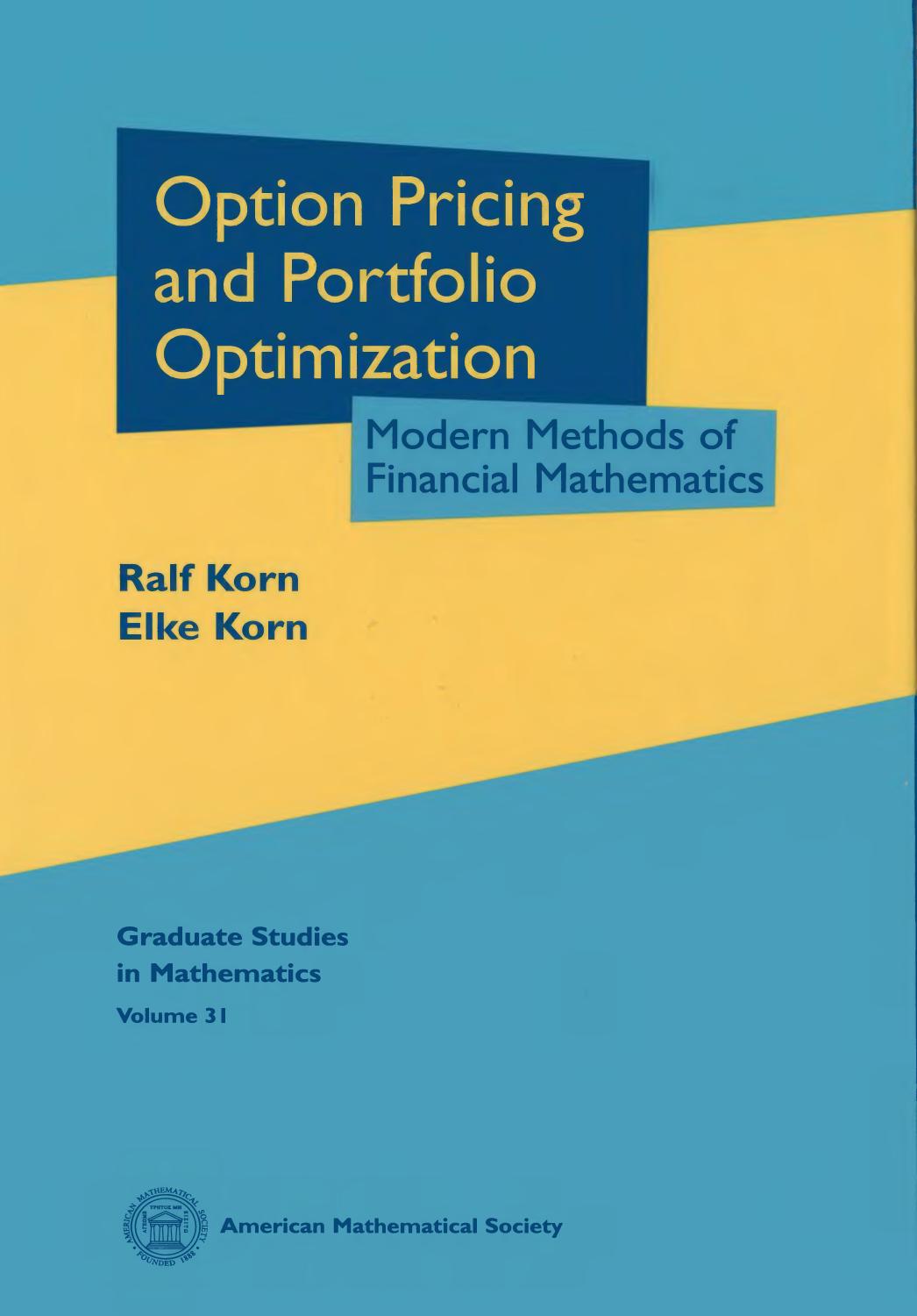 1 SbrSdiKP (Graduate Studies in Mathematics,031) Ralf Korn, Elke Korn