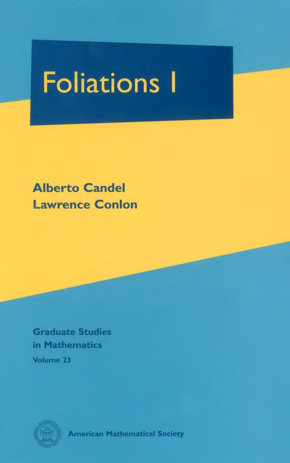 1 Sf9RTvEH (Graduate Studies in Mathematics,023) Alberto Candel and Lawrence Conlon