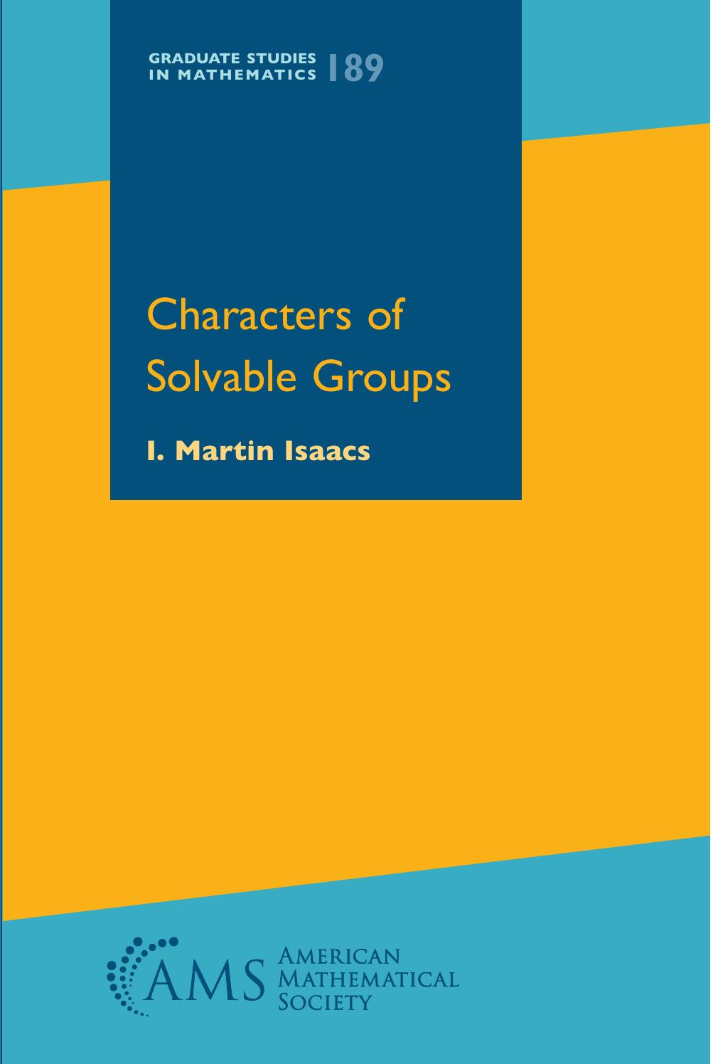 Characters of Solvable Groups