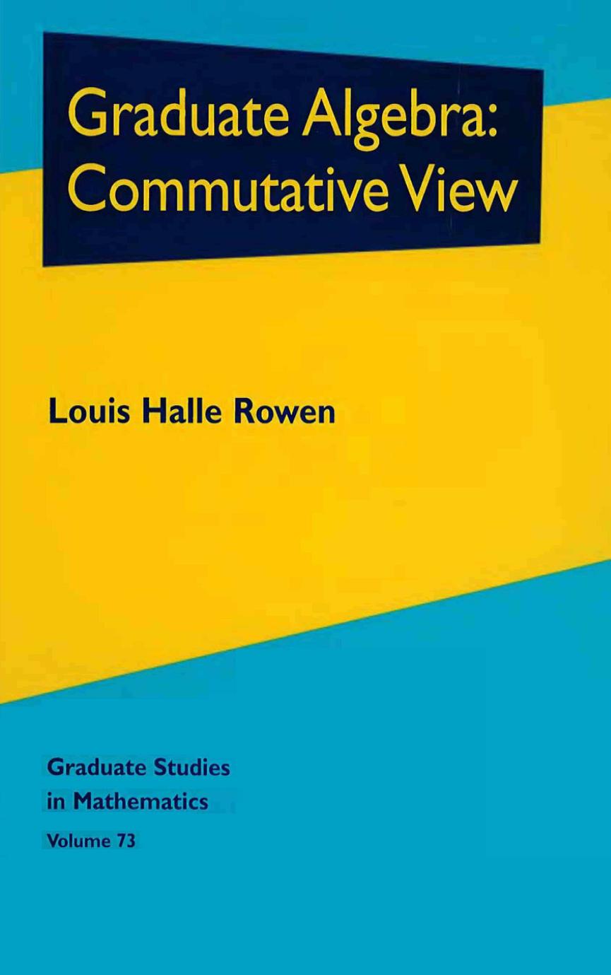 1 tTwq2PQY (Graduate Studies in Mathematics,073) Louis Halle Rowen