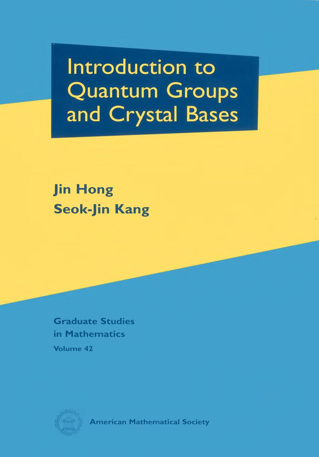 1 xRBTcmk3 (Graduate Studies in Mathematics,042) Jin Hong, Seok-Jin Kang