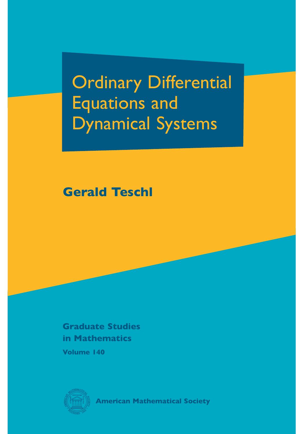 1 xY3FuCDo (Graduate Studies in Mathematics,140)Teschl, Gerald