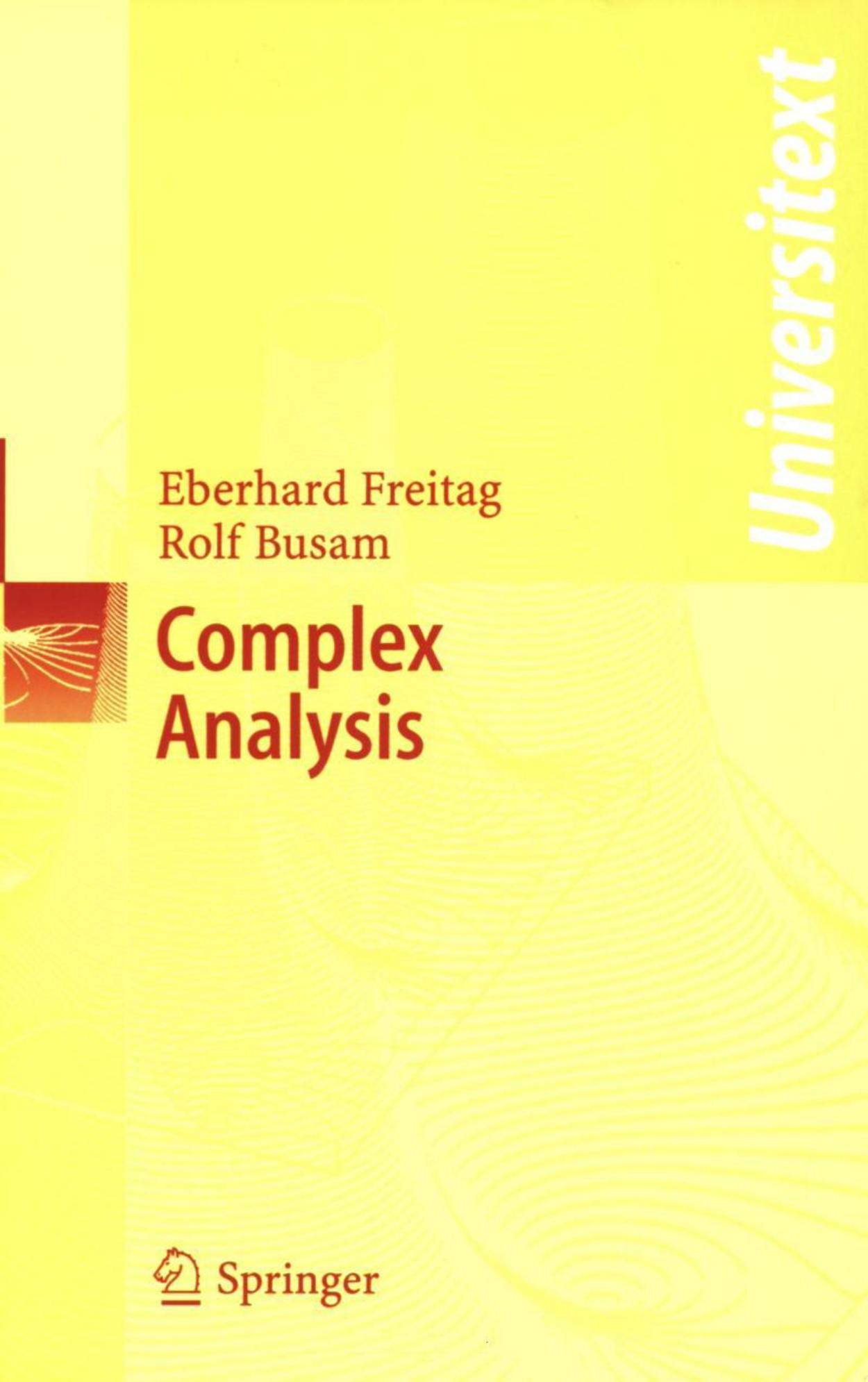 Complex Analysis (Universitext)