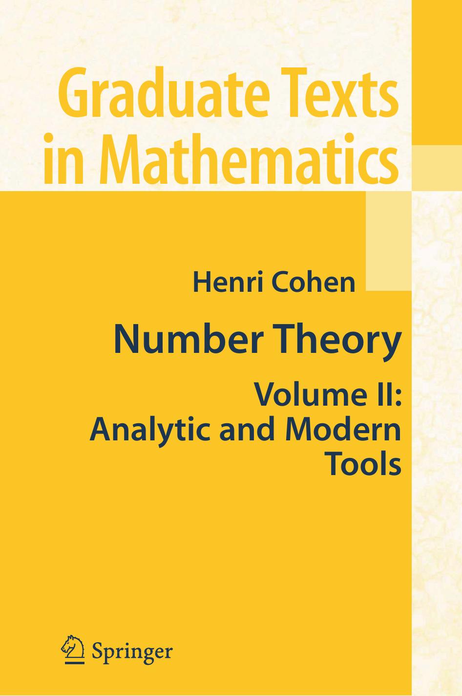 1 0LO2wNX1 GTM 240 - ISBN978-0-387-49894-2 - Henri Cohen - Number Theory