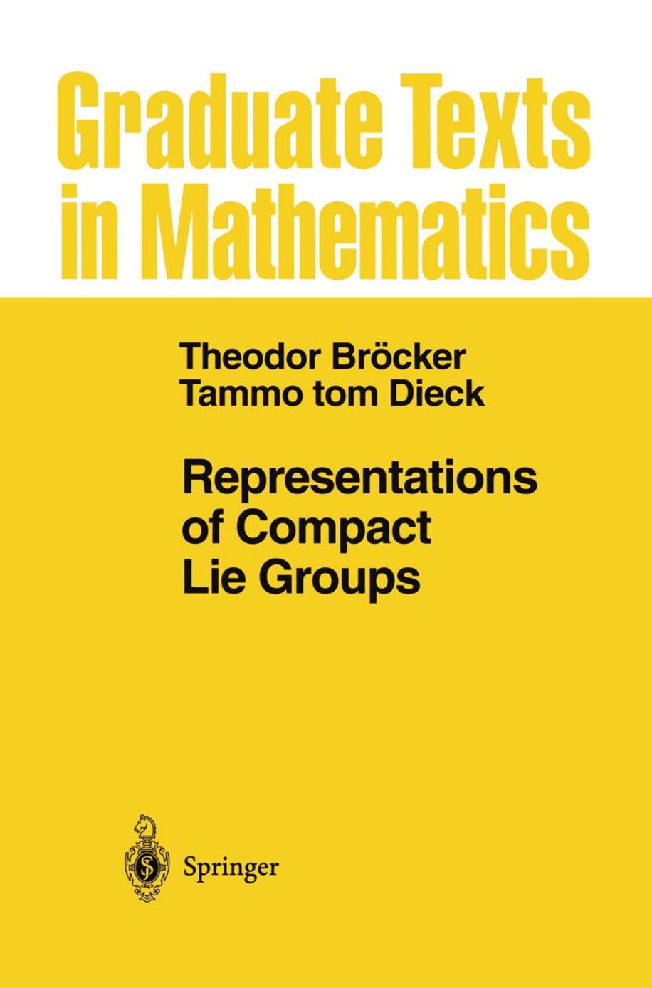 1 3yljyAai GTM 098 - ISBN978-3-662-12918-0 - Theodor Bröcker, Tammo tom Dieck