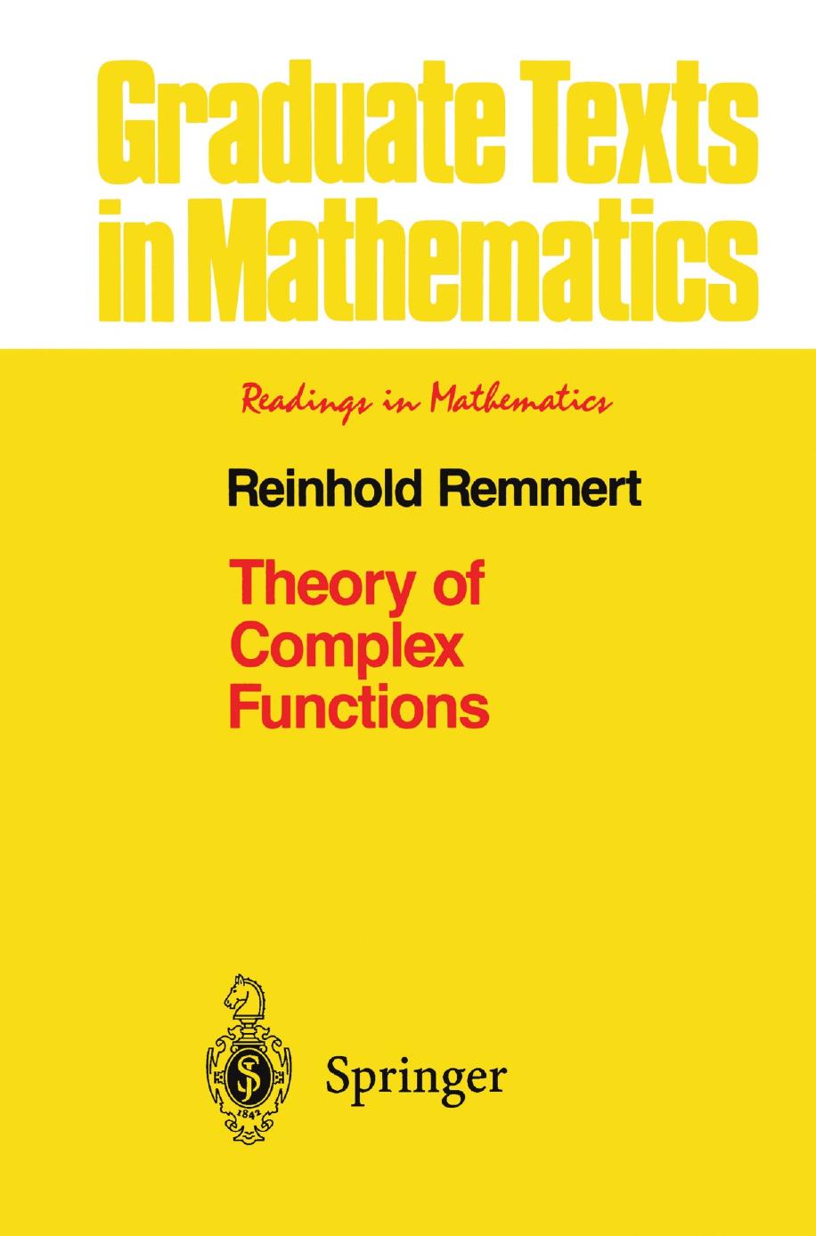 1 5VOYvS6B GTM 122 - ISBN978-1-4612-0939-3 - Reinhold Remmert