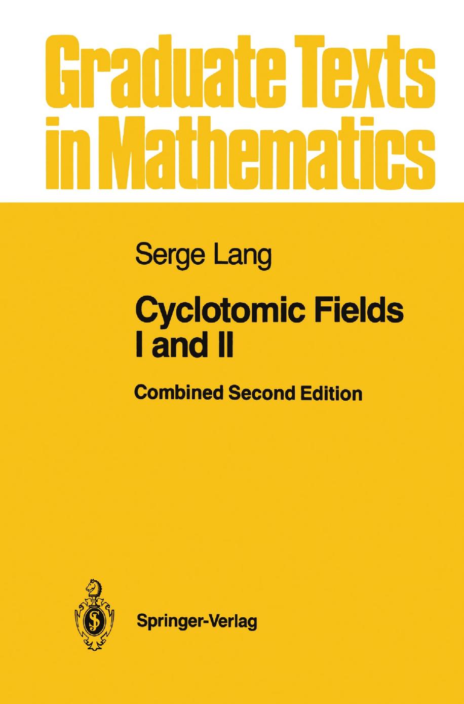 1 7K5PuSLC GTM 121 - ISBN978-1-4612-0987-4 - Serge Lang