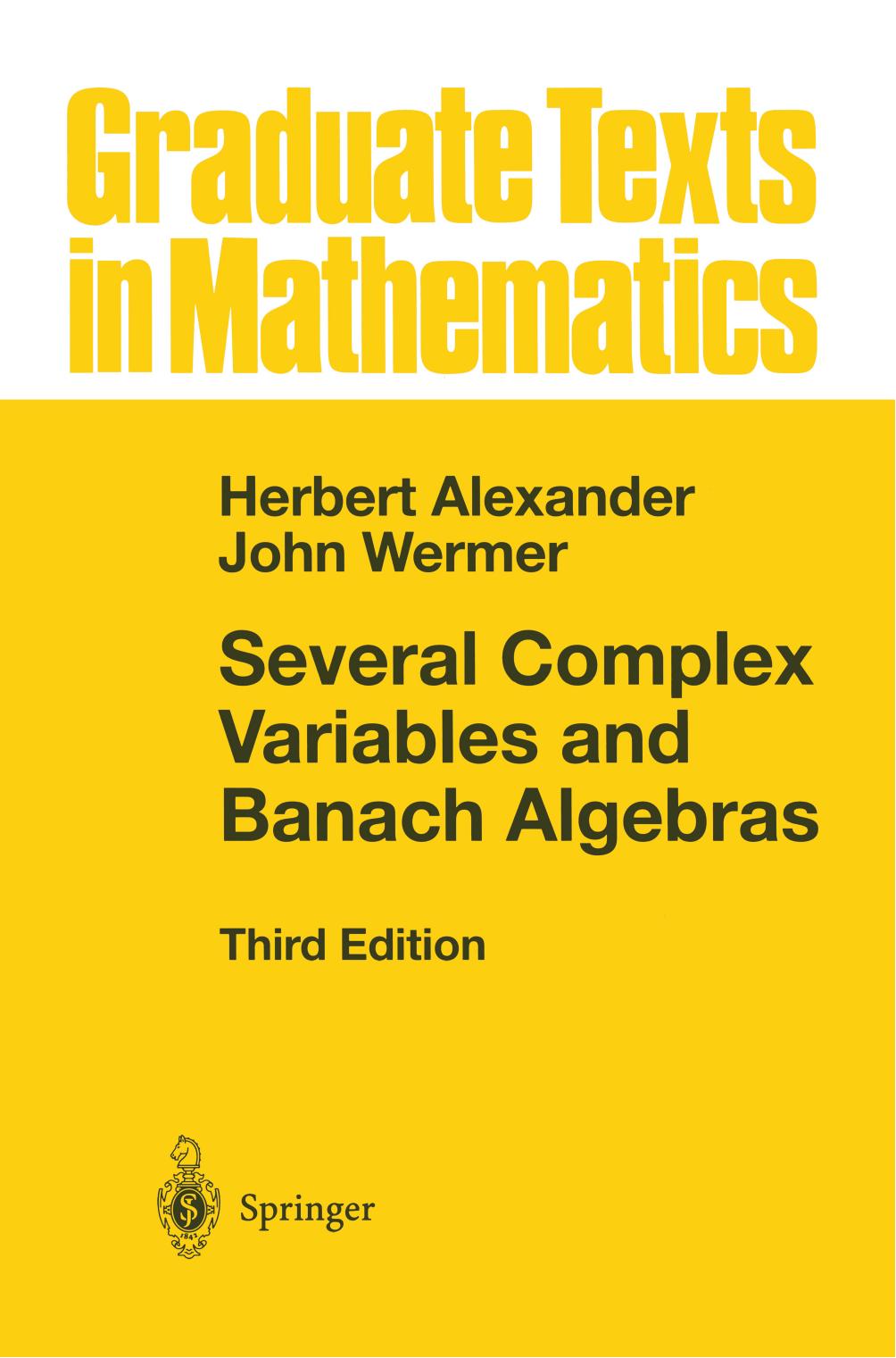 1 cvJlJsl1 GTM 035 - ISBN978-0-387-98253-3 - Herbert Alexander, John Wermer