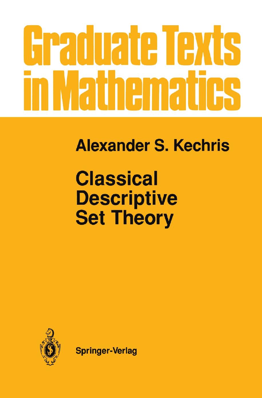 1 eXqEtL13 GTM 156 - ISBN978-1-4612-4190-4 - Alexander S. Kechris