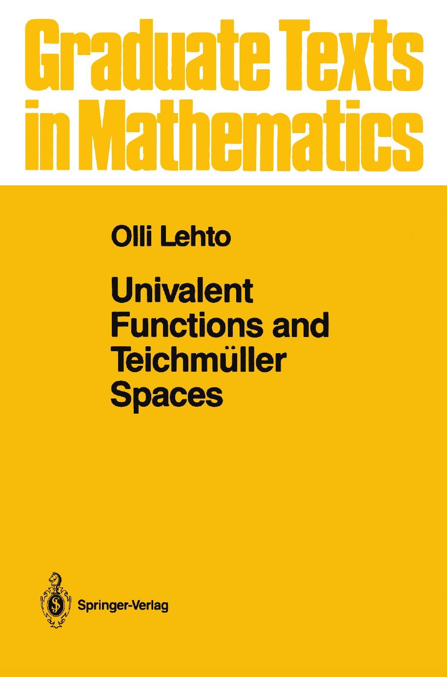 1 L3GhqRSv GTM 109 - ISBN978-1-4613-8652-0 - Olli Lehto