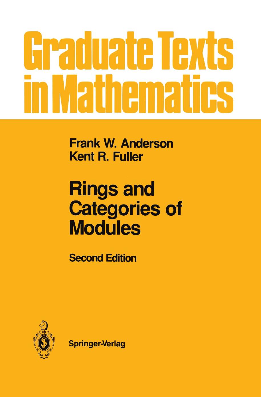 1 NeaRXVg5 GTM 013 - ISBN978-1-4612-4418-9 - Frank W. Anderson, Kent R. Fuller