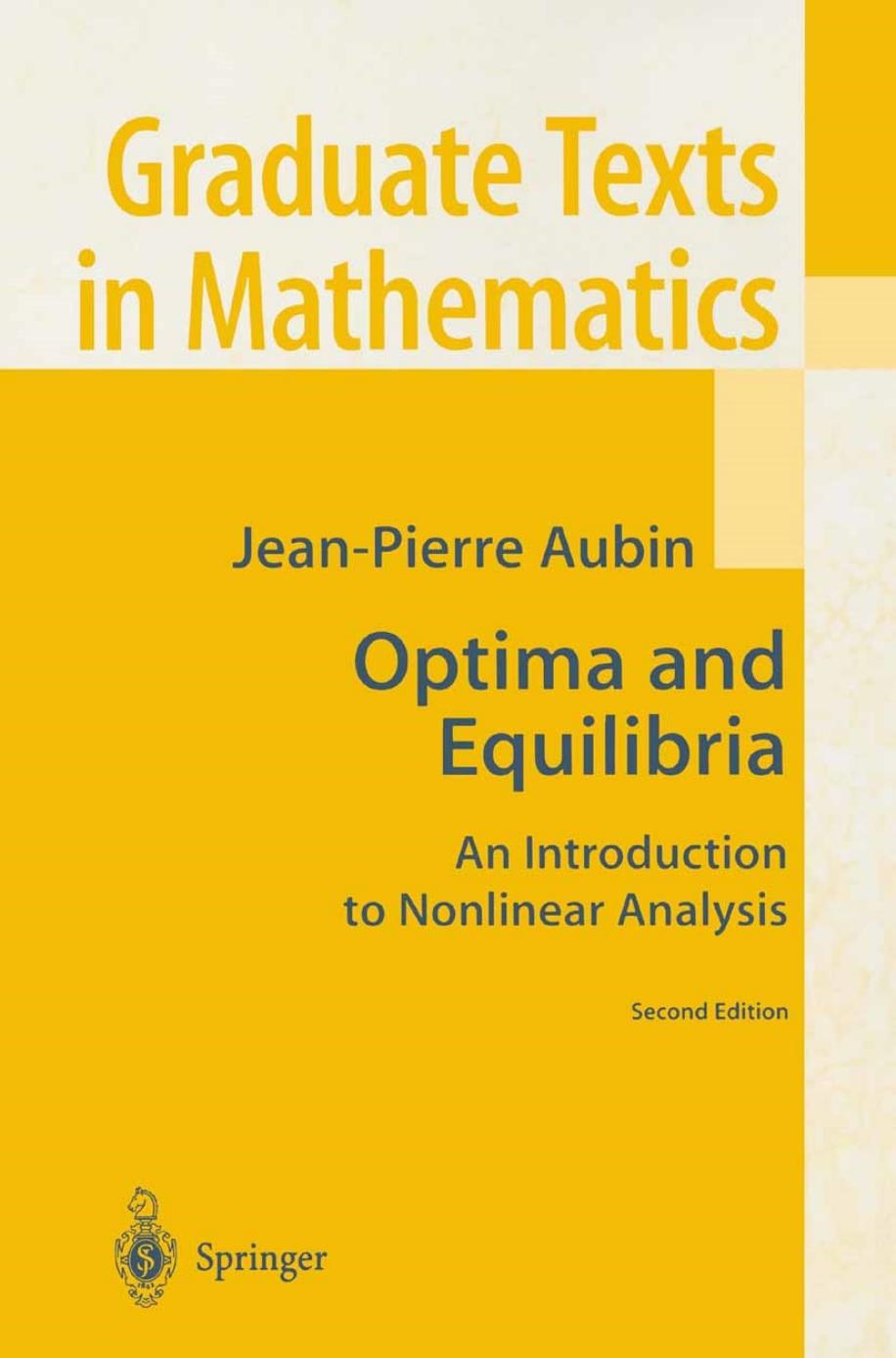 1 pkVBO8n4 GTM 140 - ISBN978-3-662-03539-9 - Jean-Pierre Aubin - Optima and Equilibria