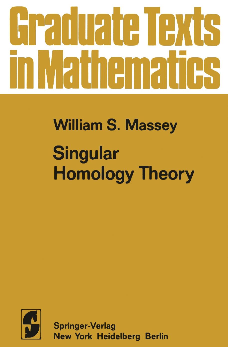 1 qIMdZRyb GTM 070 - ISBN978-1-4684-9231-6 - William S. Massey