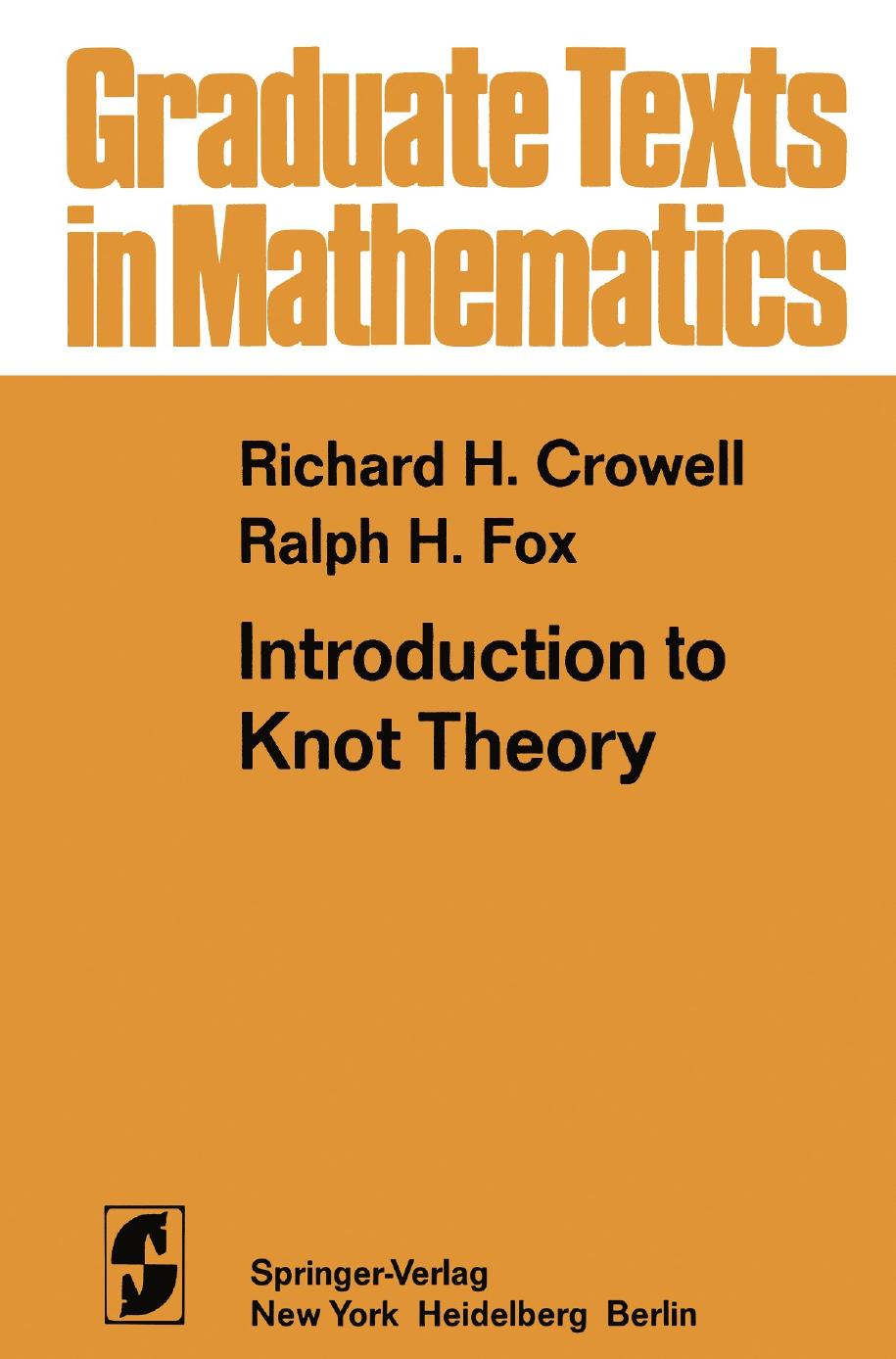 1 r8ZCJgUX GTM 057 - ISBN978-1-4612-9935-6 - Richard H. Crowell, Ralph H. Fox