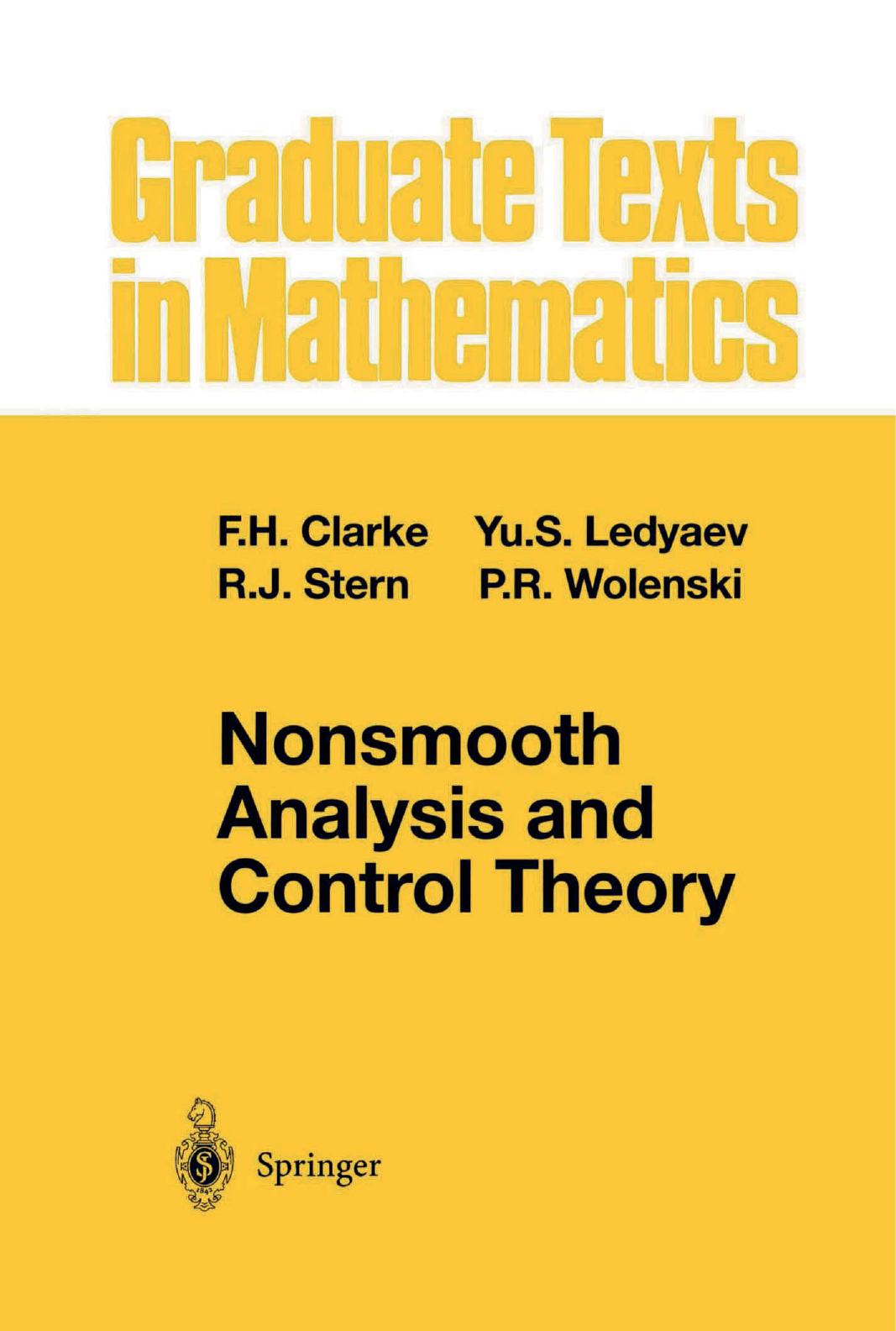 1 RquZTYY9 GTM 178 - ISBN978-0-387-98336-3 - F. H. Clarke, Yu. S. Ledyaev, R. J. Stern, R. R. Wolenski