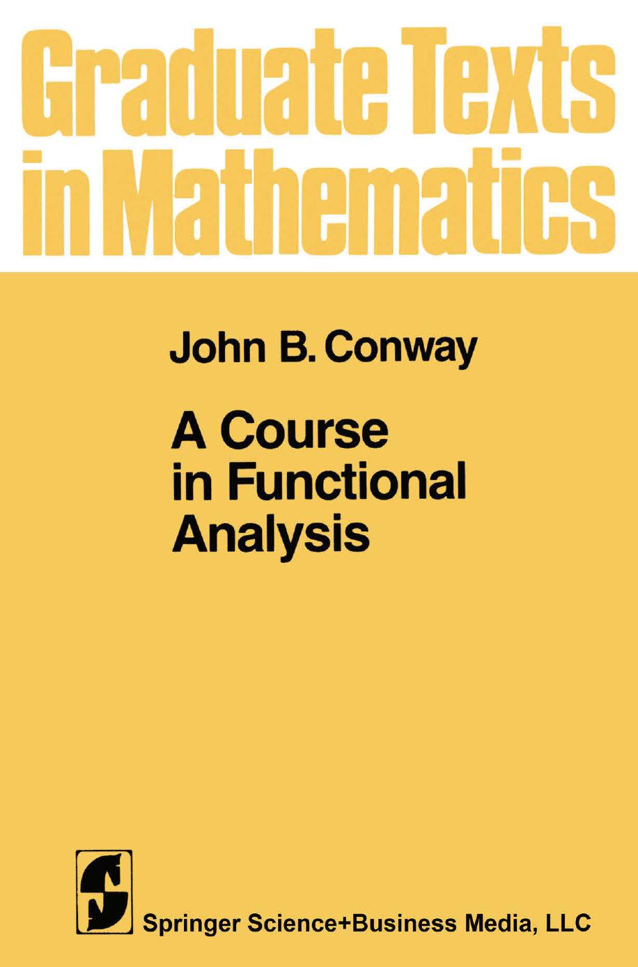 1 suMjtgSJ GTM 096 - ISBN978-1-4757-3828-5 - John B. Conway