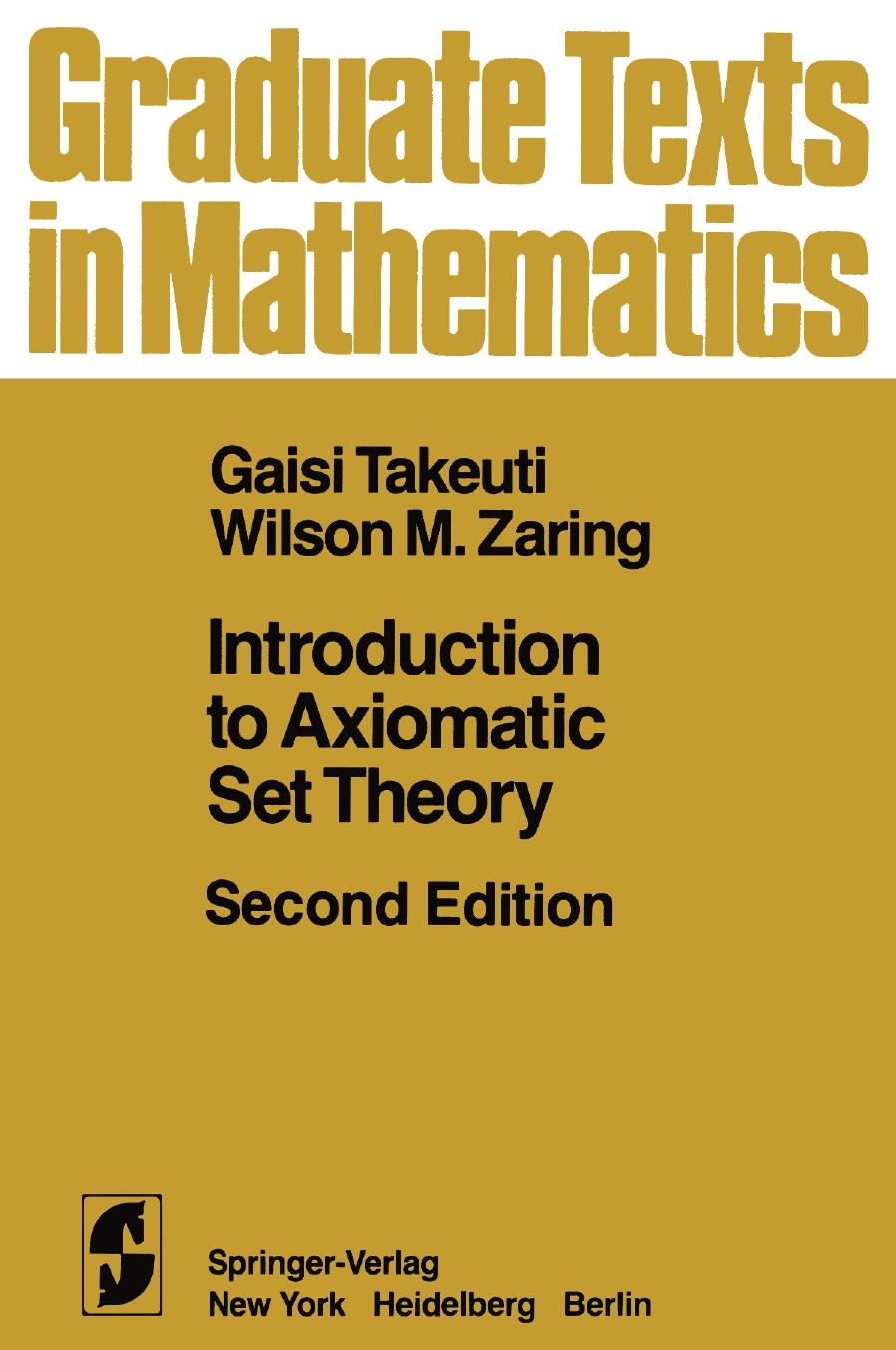 1 UACecA0A GTM 001 - ISBN978-1-4613-8168-6 - Gaisi Takeuti, Wilson M. Zaring