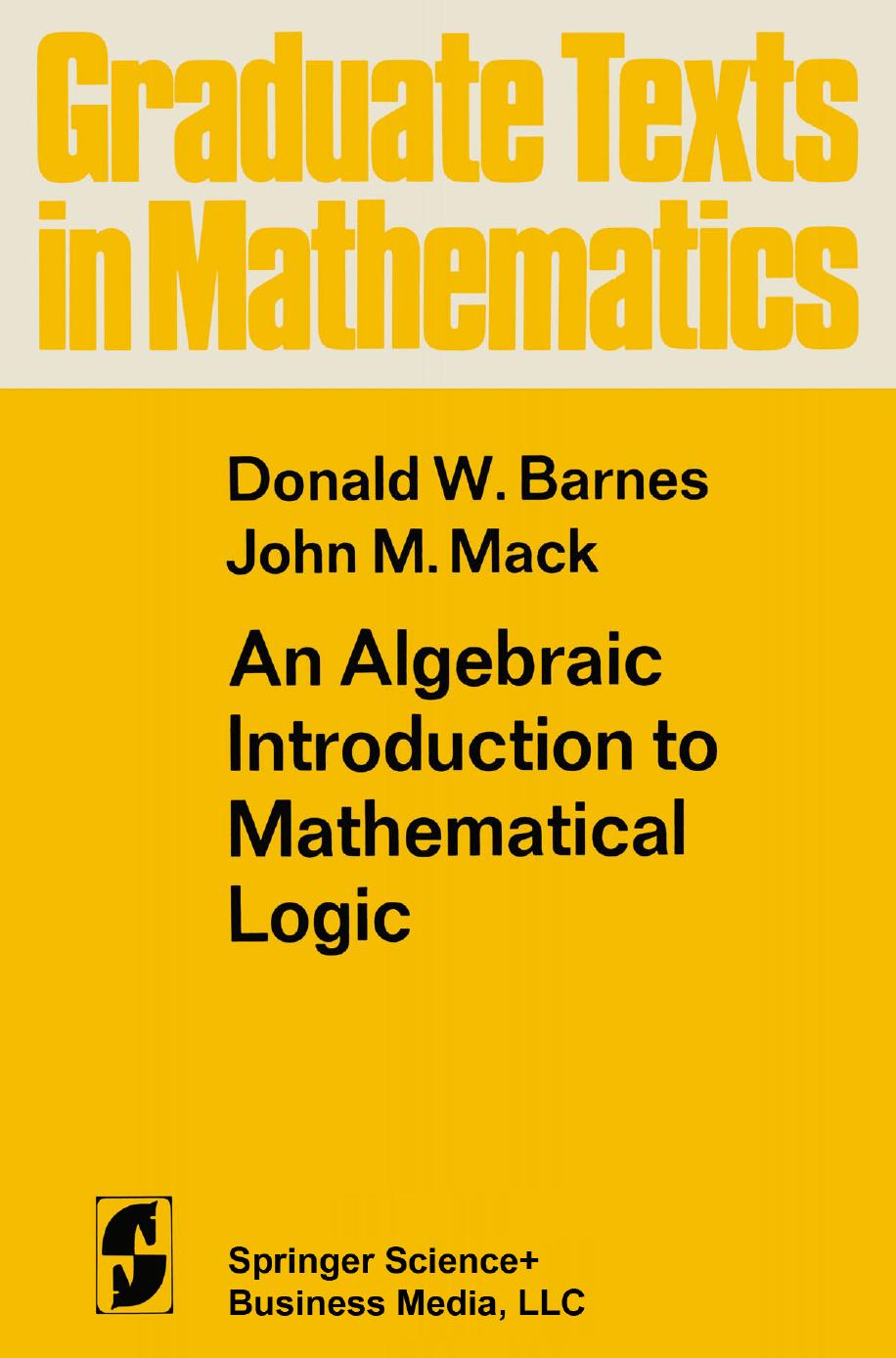 1 vpfe0WwH GTM 022 - ISBN978-1-4757-4489-7 - Donald W. Barnes, John M. Mack