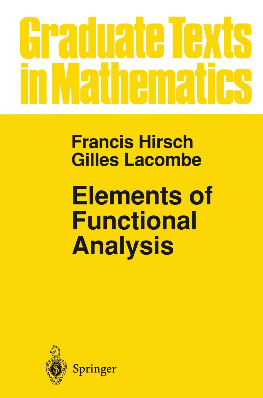 1 yL2DLWIY GTM 192 - ISBN978-1-4612-1444-1 - Francis Hirsch, Gilles Lacombe