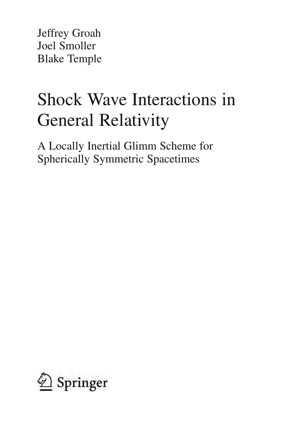 1 8Ma93vKF (Springer monographs in mathematics) Jeff Groah  Joel Smoller  Blake Temple