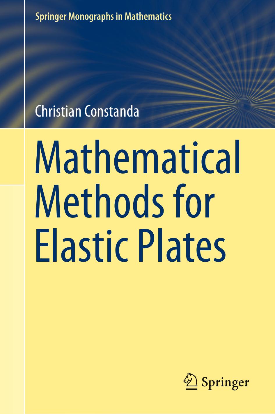 1 ofNbOj91 (Springer Monographs in Mathematics) Christian Constanda (auth.)