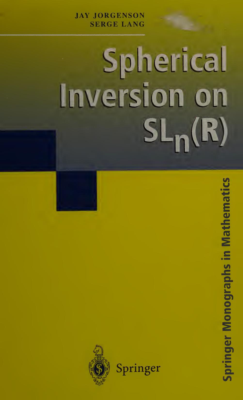 Spherical inversion on SLn̳(R)