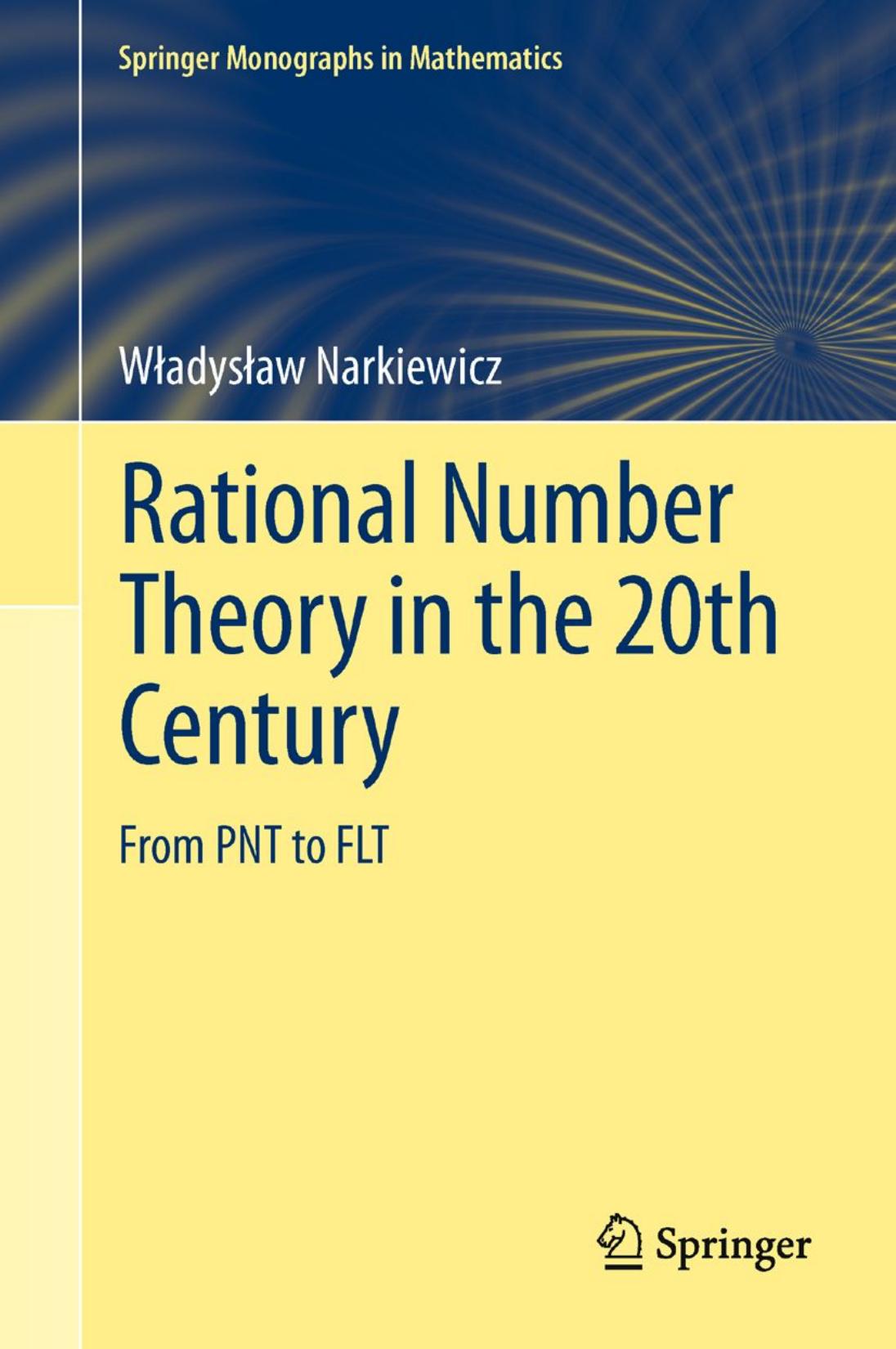 1 UNtVNapC (Springer monographs in mathematics) WÅadysÅaw Narkiewicz  SpringerLink (Online service)