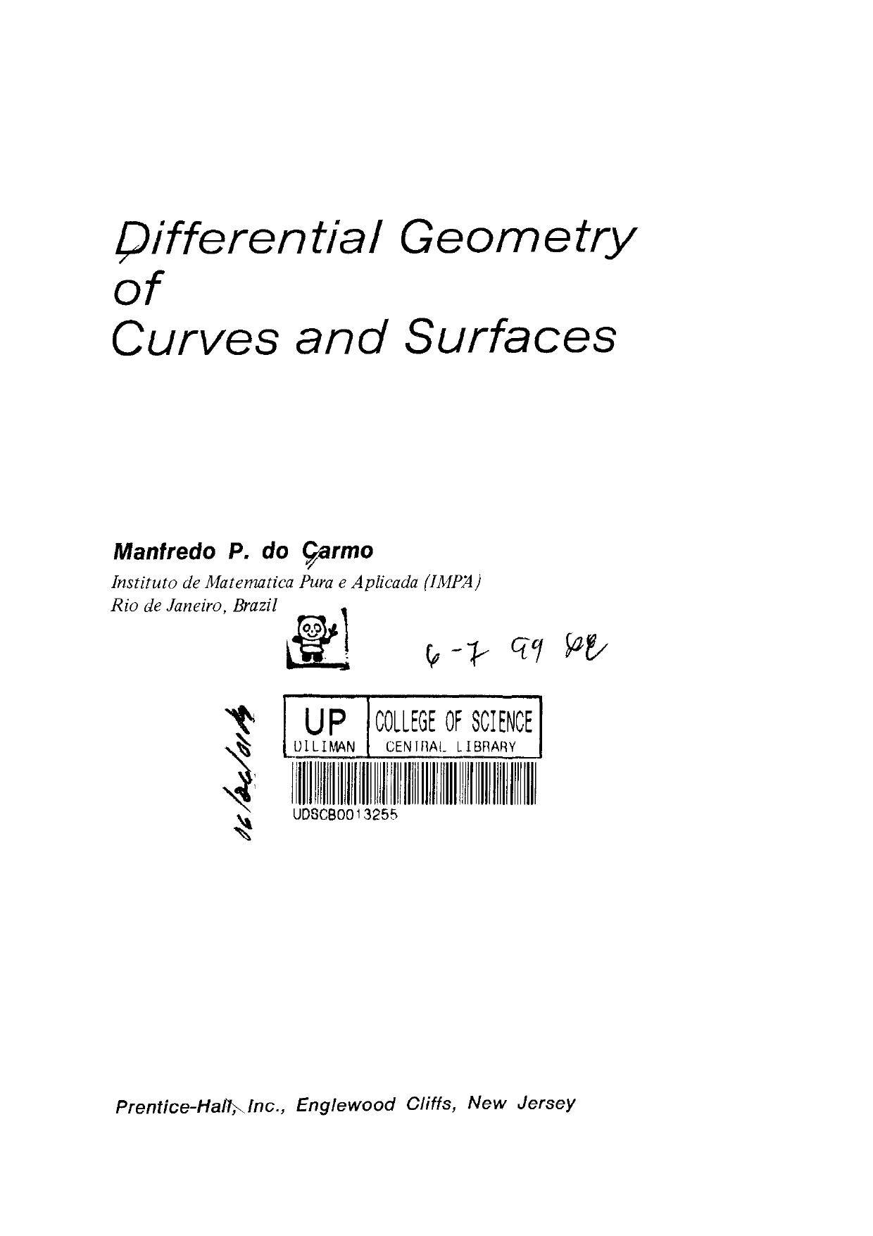 1_NDxsMWOi_Differential Geometry of Curves and Surfaces_Manfredo Do Carmo