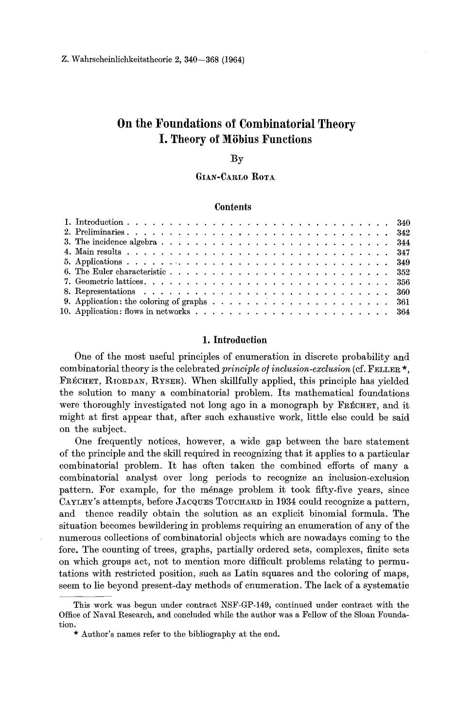 1_9NyuTSGN_On the foundations of combinatorial theory I. Theory of Möbius Functions