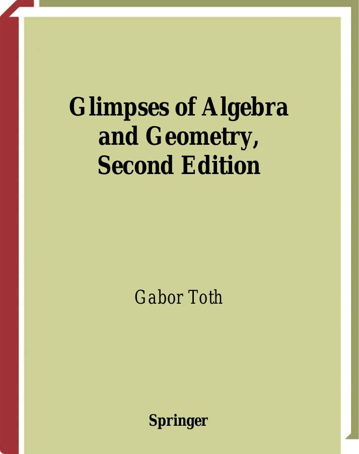 1_rjv1TAhP_Glimpses of Algebra and Geometry, 2nd Edition - Verlag