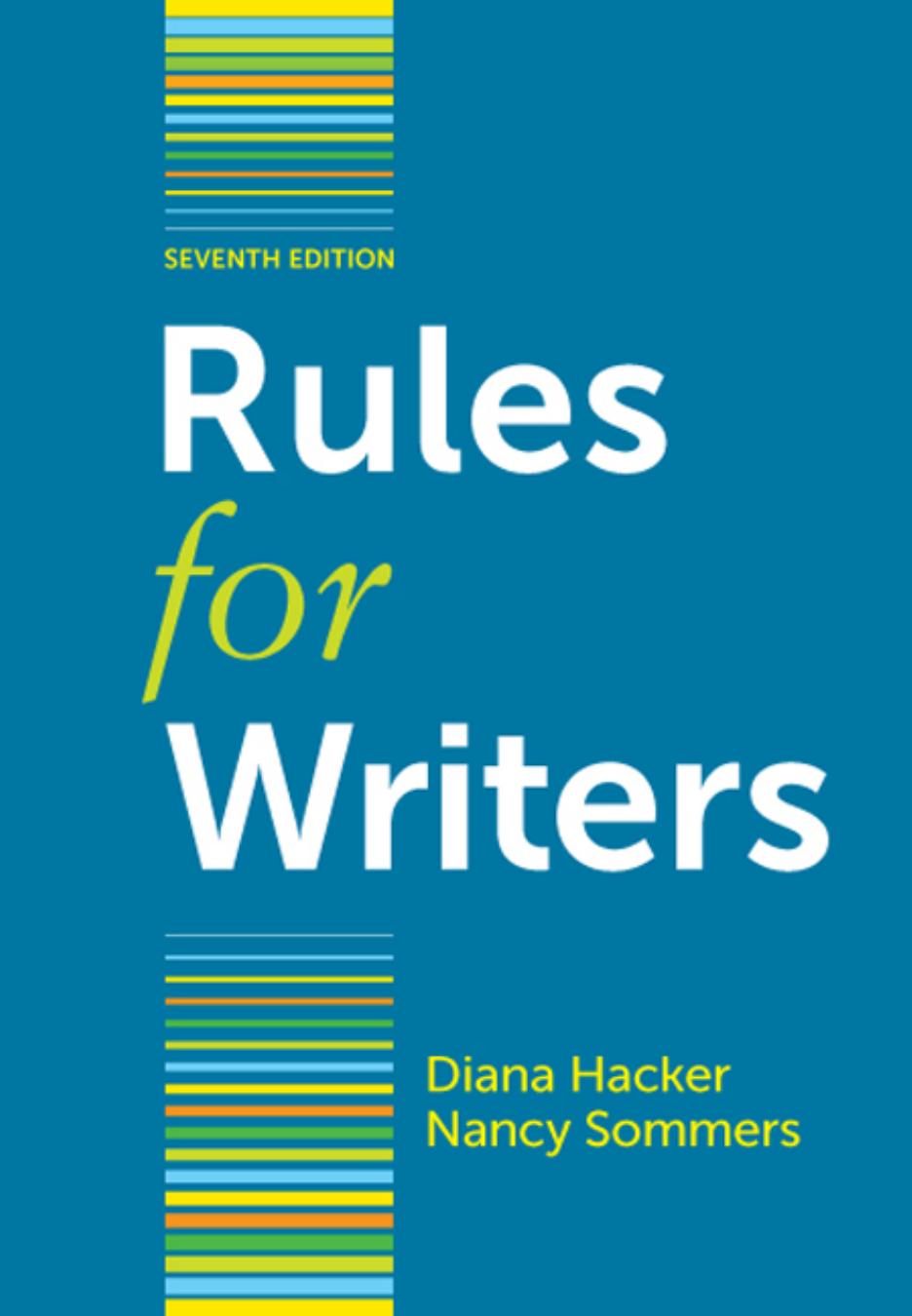 1_TvkOxyQL_Diana Hacker, Nancy Sommers-Rules for Writers, 7th edition