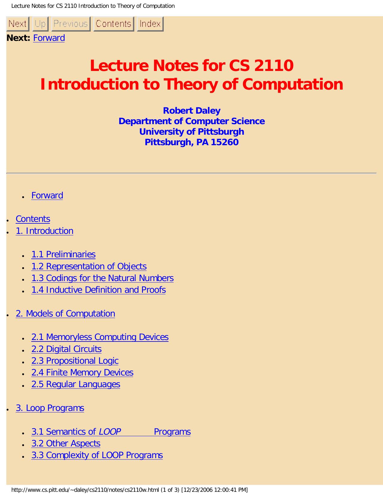 1_T91qlTJ5_Lecture Notes for Introduction to Theory of Computation - Robert Daley