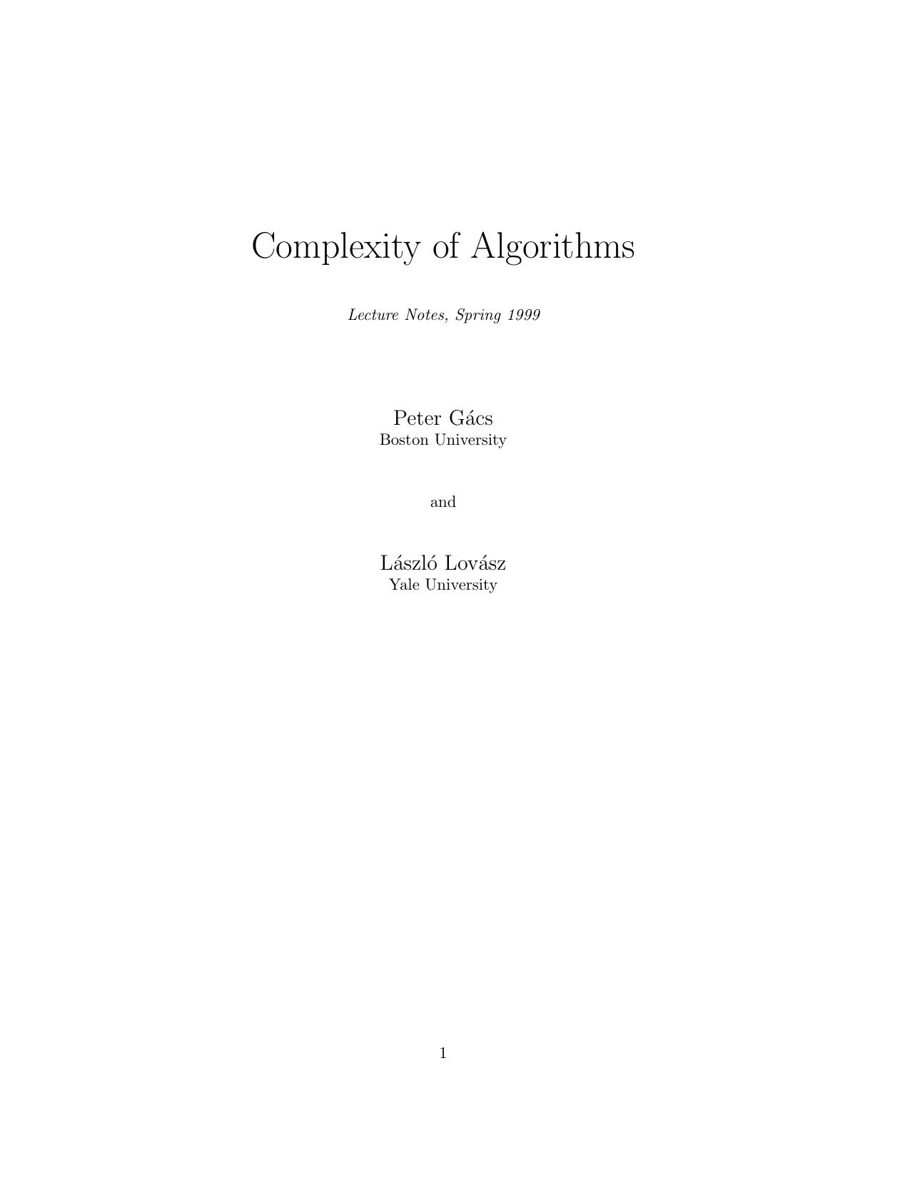 1_6vGiYK9Q_Complexity of Algorithms Lctn -  Peter Gacs