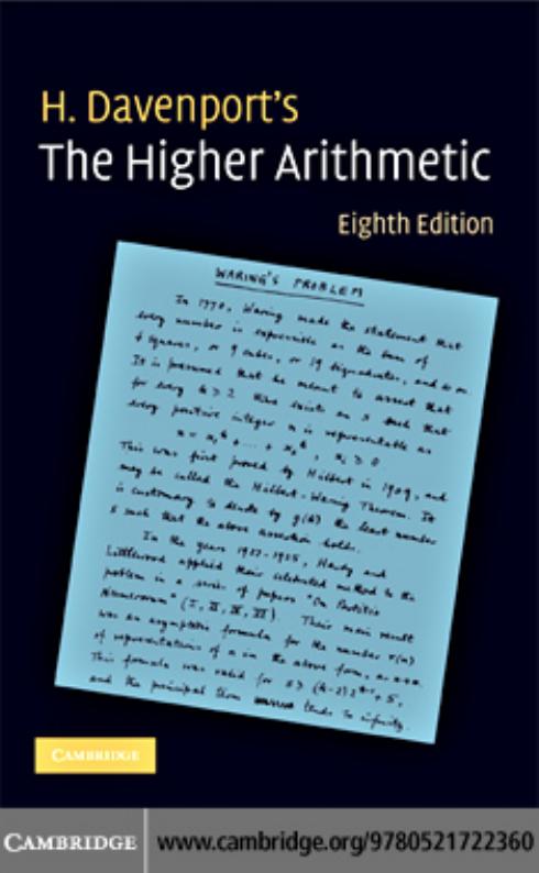 1_gAZfVpjn_The Higher Arithmetic_ An Introduction to the Theory of Numbers_H. Davenport