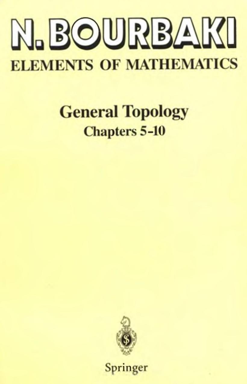 Bourbaki GeneralTopology 2