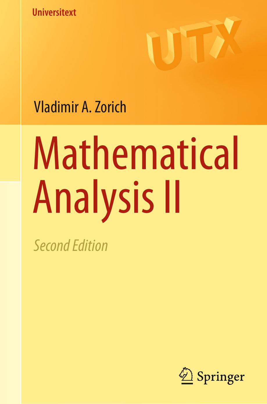 1_Tyyz1PZJ_Mathematical Analysis II_Zorich, Vladimir A