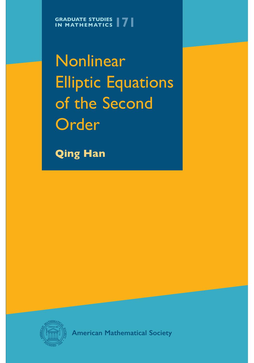 1_9cXNcHAh_Nonlinear Elliptic Equations of the Second Order (Qing Han)