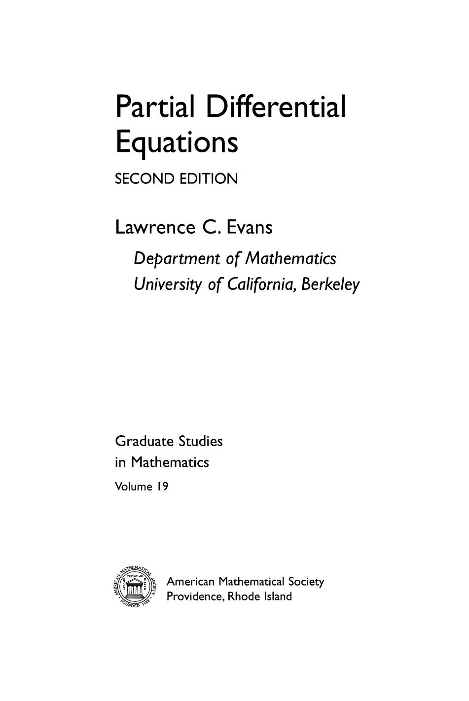 1_Cb88AP42_Lawrence C. Evans-Partial Differential Equations